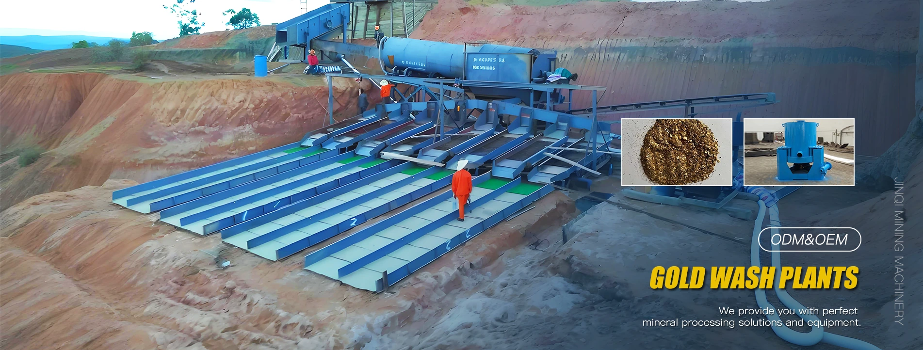 Dodávateľ zariadení na umývanie zlata v Číne