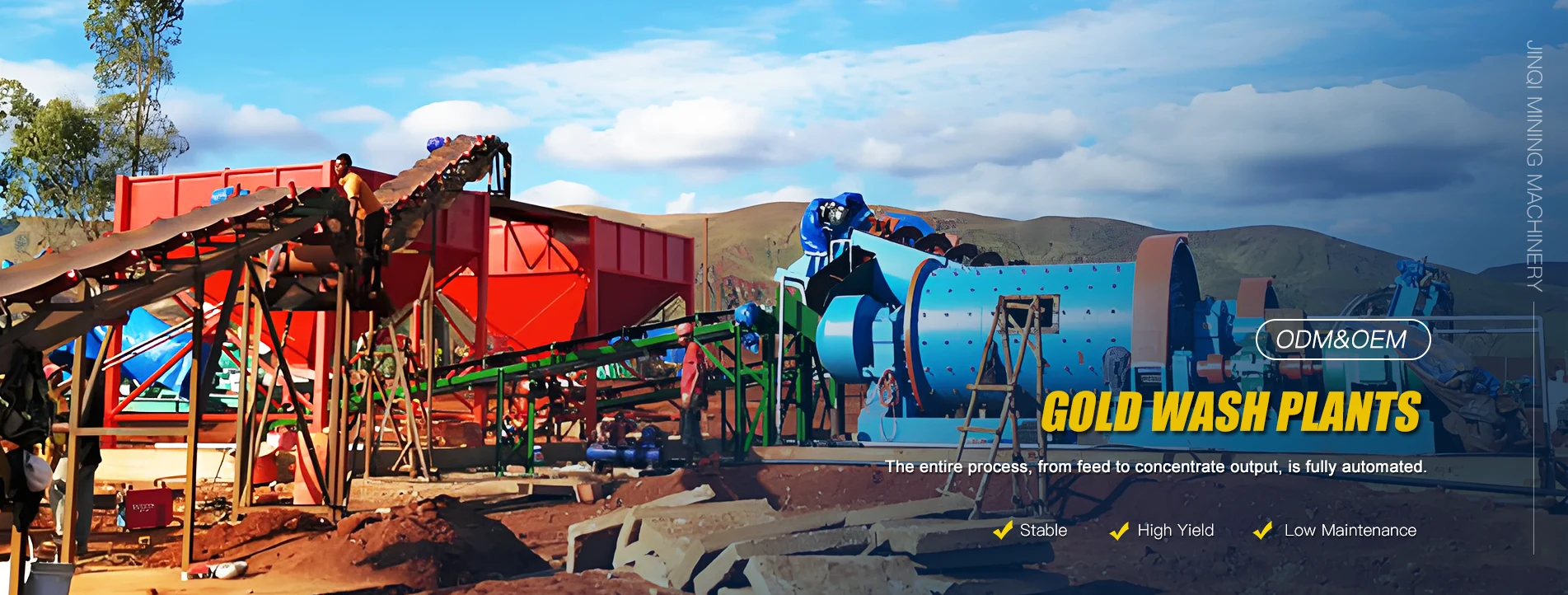 Továreň na vysokovýkonné zlaté umývacie zariadenia