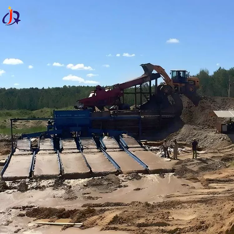 Hlinené aluviálne zlaté umývacie zariadenia